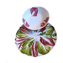 Piatto dieta mediterranea in porcellana