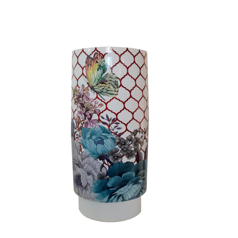 Vaso decorato in porcellana