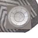 Servizio piatti in porcellana bianco nero