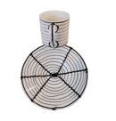 Tazzine da caffè in porcellana bianco nero