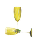 Calici flute in vetro di Murano